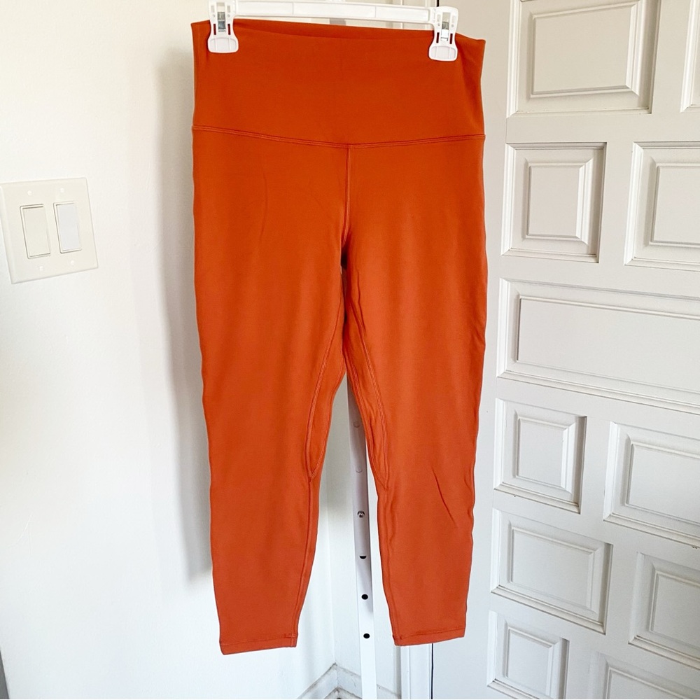 NWOT Lululemon Align High Rise Canyon Orange Leggings CAYO 25” Size 10